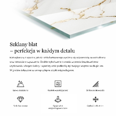 Obdélníková stolová deska Masivní černá elegantní