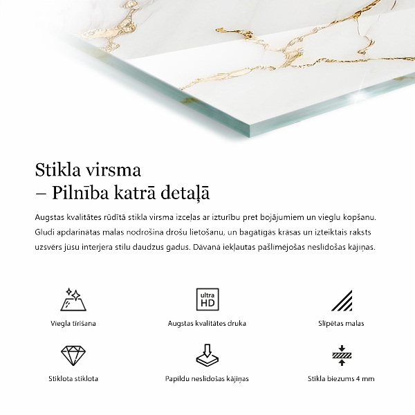 Obdélníková stolová deska Masivní černá elegantní