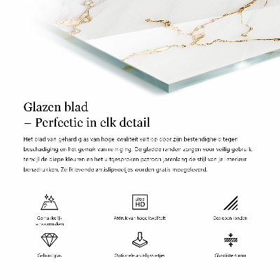 Obdélníková stolová deska Masivní černá elegantní