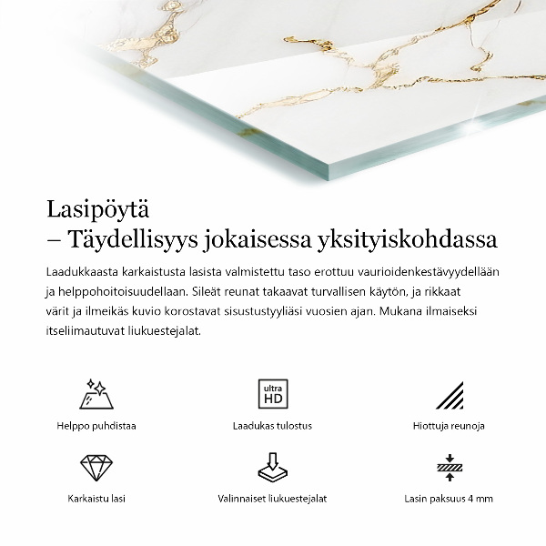 Obdélníková stolová deska Stylový motiv lesa