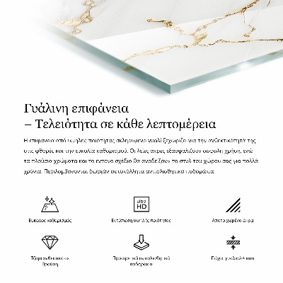 Obdélníková stolová deska Stylový mramorový vzor
