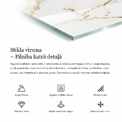 Obdélníková stolová deska Stylový mramorový vzor