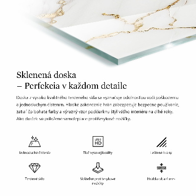 Obdélníková stolová deska Stylový mramorový vzor