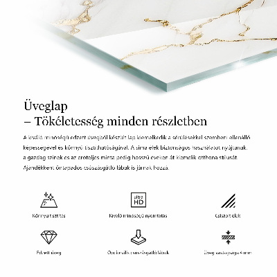 Obdélníková stolová deska Mramorové žíly v designu