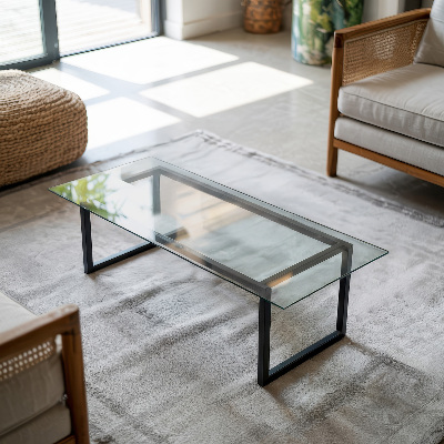 Deska na stůl Průhledná obdélníková