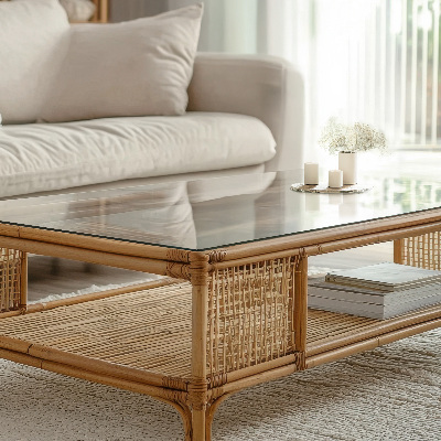 Deska na stůl Průhledná obdélníková