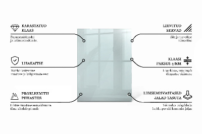 Deska na stůl Průhledná obdélníková