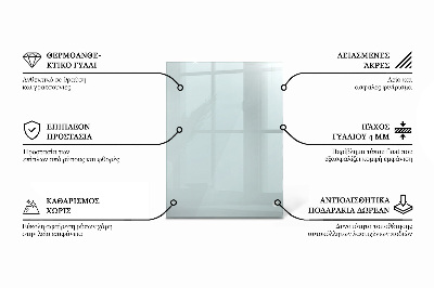 Deska na stůl Průhledná obdélníková