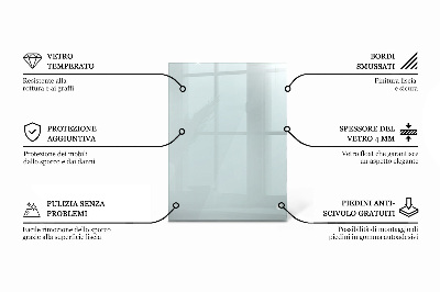Deska na stůl Průhledná obdélníková
