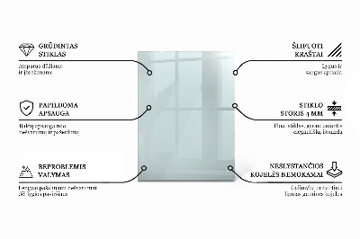 Deska na stůl Průhledná obdélníková