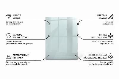 Deska na stůl Průhledná obdélníková