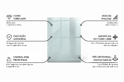 Deska na stůl Průhledná obdélníková