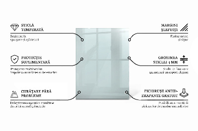 Deska na stůl Průhledná obdélníková