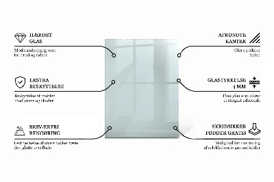 Deska na stůl Průhledná obdélníková