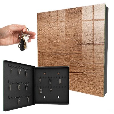 Nástěnná skříňka na klíče Dřevěná textura