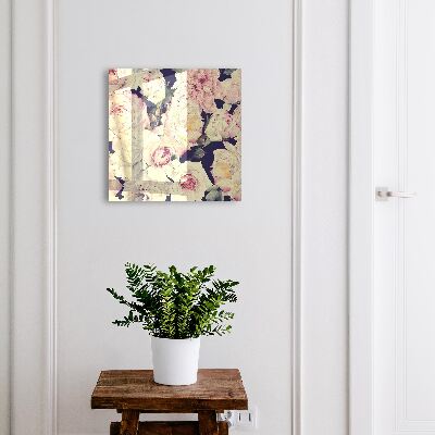 Nástěnná skříňka na klíče Květinová elegance