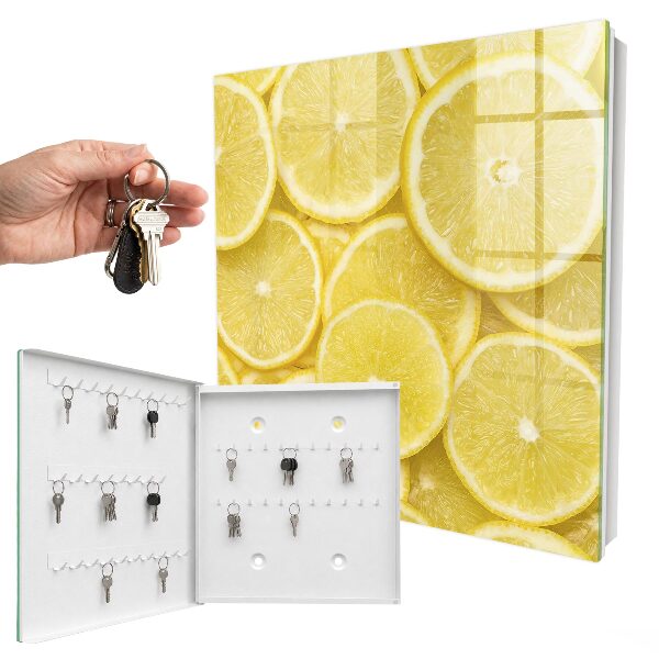 Nástěnná skříňka na klíče Plátky citronu