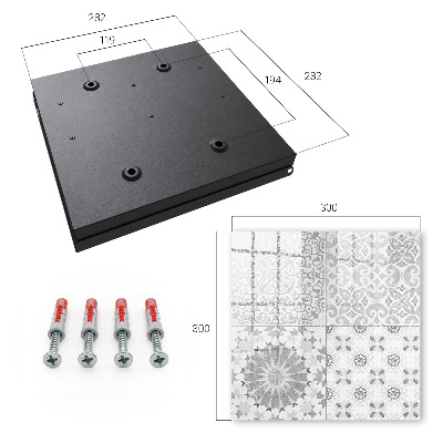 Ozdobná skříňka na klíče Geometrické vzory