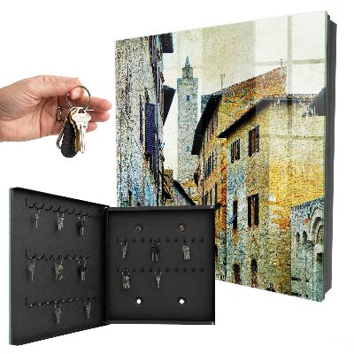 Ozdobná skříňka na klíče Středomořská ulice