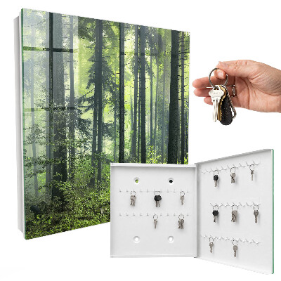 Nástěnná skříňka na klíče Zelený les