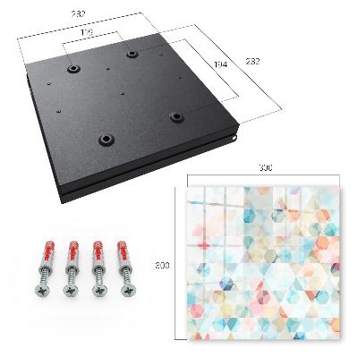 Ozdobná skříňka na klíče Geometrické vzory