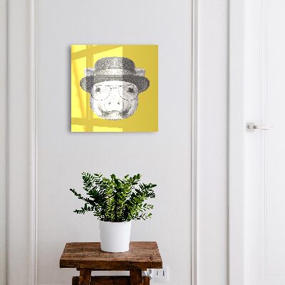 Nástěnná skříňka na klíče Šťastné malé prasátko