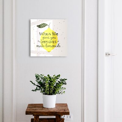 Nástěnná skříňka na klíče Citronový motiv
