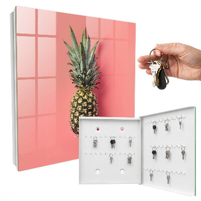Nástěnná skříňka na klíče Exotický ananas
