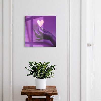 Ozdobná skříňka na klíče Fialová láska
