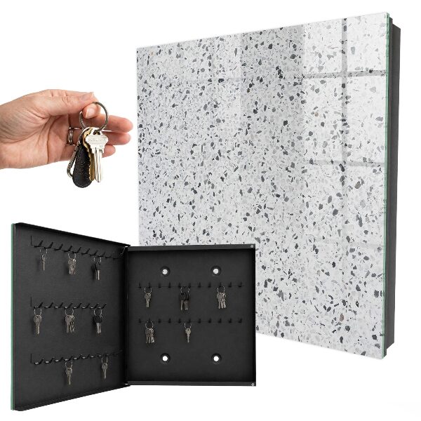 Nástěnná skříňka na klíče Terrazzo styl