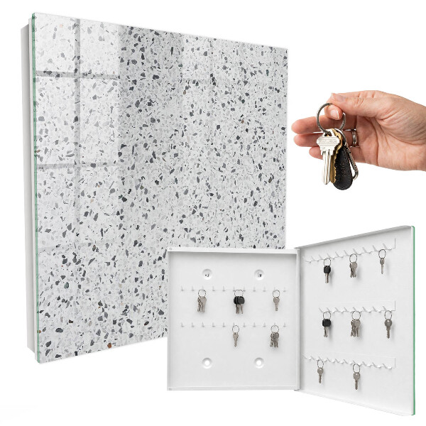 Nástěnná skříňka na klíče Terrazzo styl
