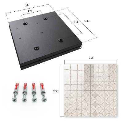 Ozdobná skříňka na klíče Elegantní geometrie