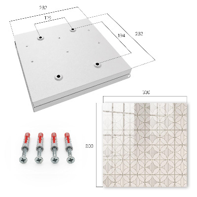 Ozdobná skříňka na klíče Elegantní geometrie