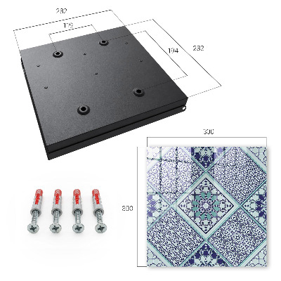 Ozdobná skříňka na klíče Geometrický vzor