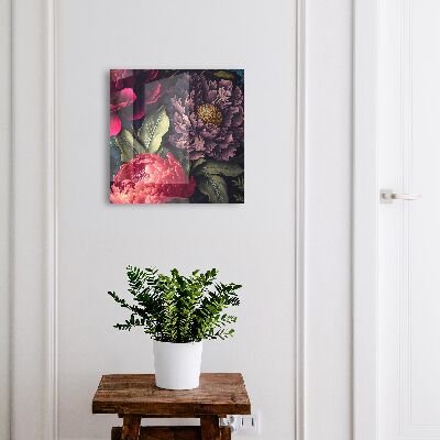 Nástěnná skříňka na klíče Květiny luxusu