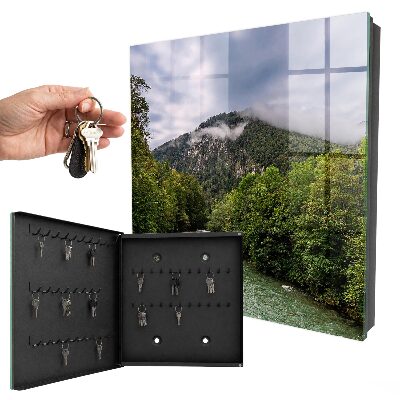 Nástěnná skříňka na klíče Horská krajina