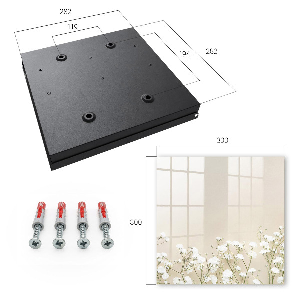 Ozdobná skříňka na klíče Jemnost květin