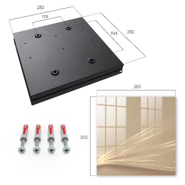 Nástěnná skříňka na klíče Minimalistické linie