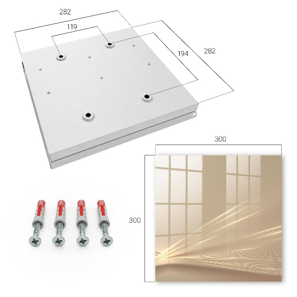 Nástěnná skříňka na klíče Minimalistické linie