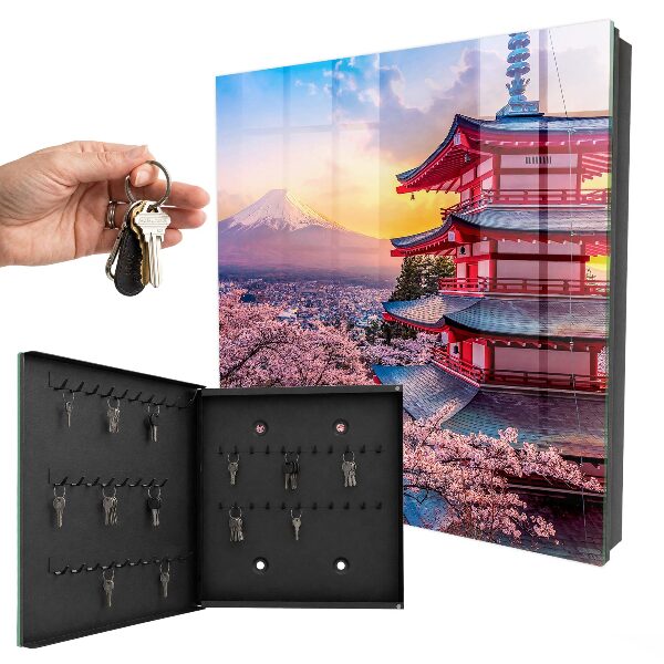 Nástěnná skříňka na klíče Japonská harmonie