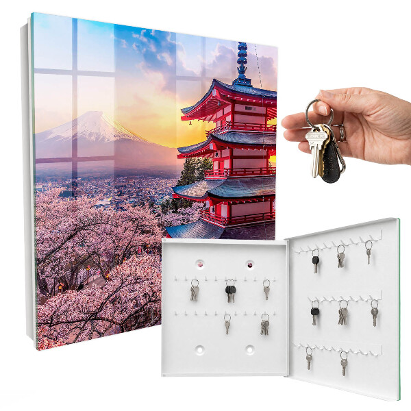 Nástěnná skříňka na klíče Japonská harmonie