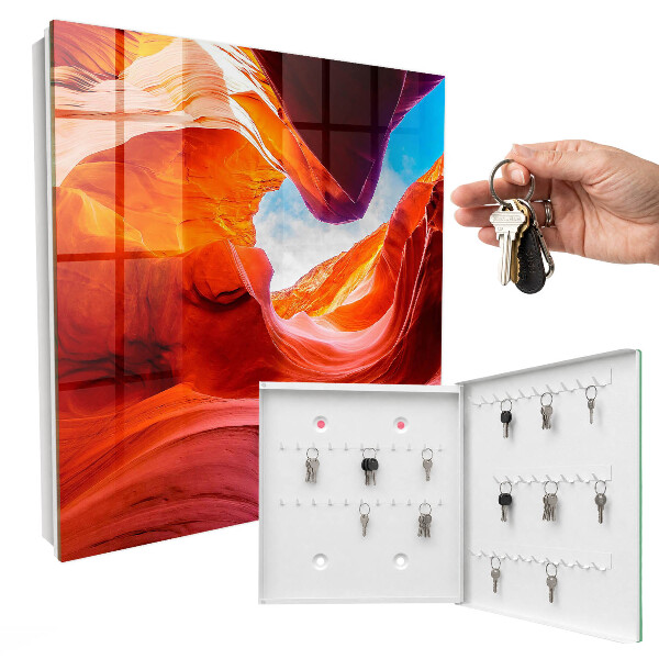 Nástěnná skříňka na klíče Barevné kameny