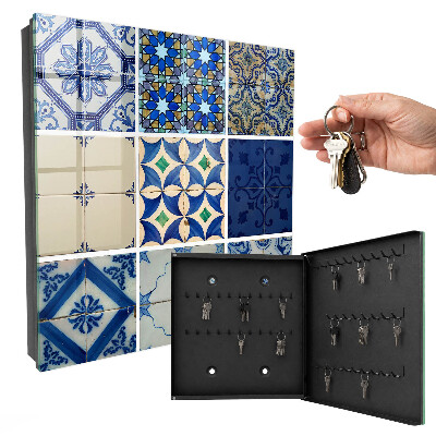 Ozdobná skříňka na klíče Azulejos dlaždice