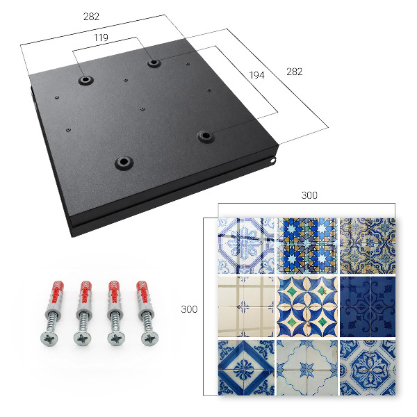 Ozdobná skříňka na klíče Azulejos dlaždice