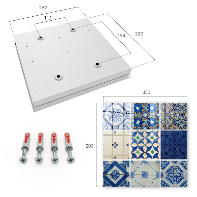 Ozdobná skříňka na klíče Azulejos dlaždice
