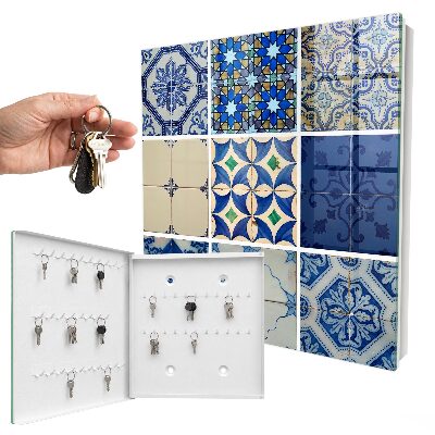 Ozdobná skříňka na klíče Azulejos dlaždice
