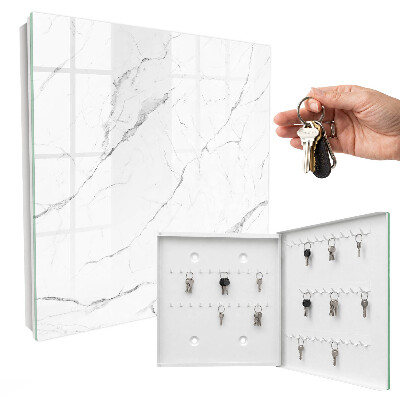 Ozdobná skříňka na klíče Mramorová textura