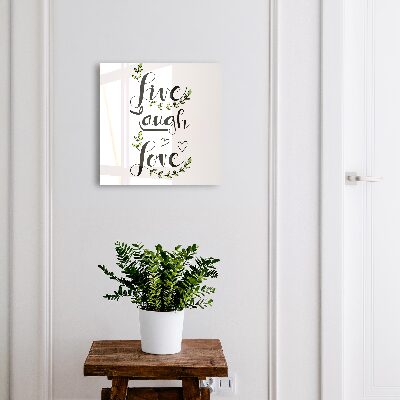 Nástěnná skříňka na klíče Pozitivní typografie