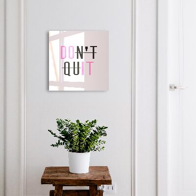 Ozdobná skříňka na klíče Motivační typografie