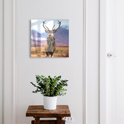 Ozdobná skříňka na klíče Jeleni v horách